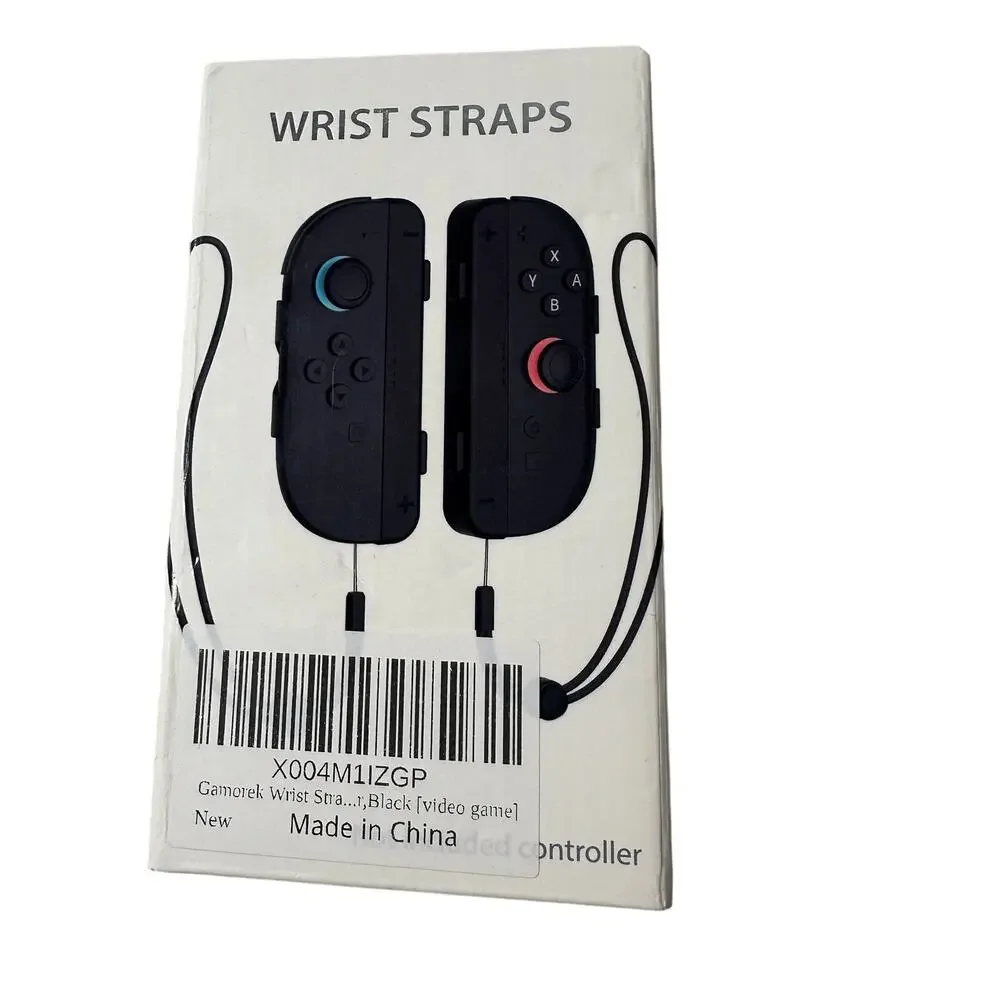 Switch 2 Wrist Straps SW204 Black Joy-Con Controller Grip Attachments Gamorek